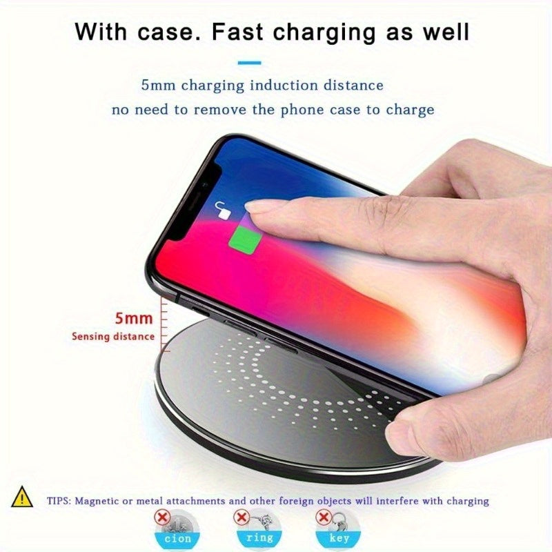 15W Magnetic Wireless Fast Charger | iPhone 16/15/14/13, Samsung S25/S24, Pixel, Xiaomi & More