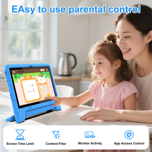 10" Kids Tablet | Android 13 | 2GB RAM | 64GB ROM | 1TB Expansion | Shock-Resistant Case | WiFi