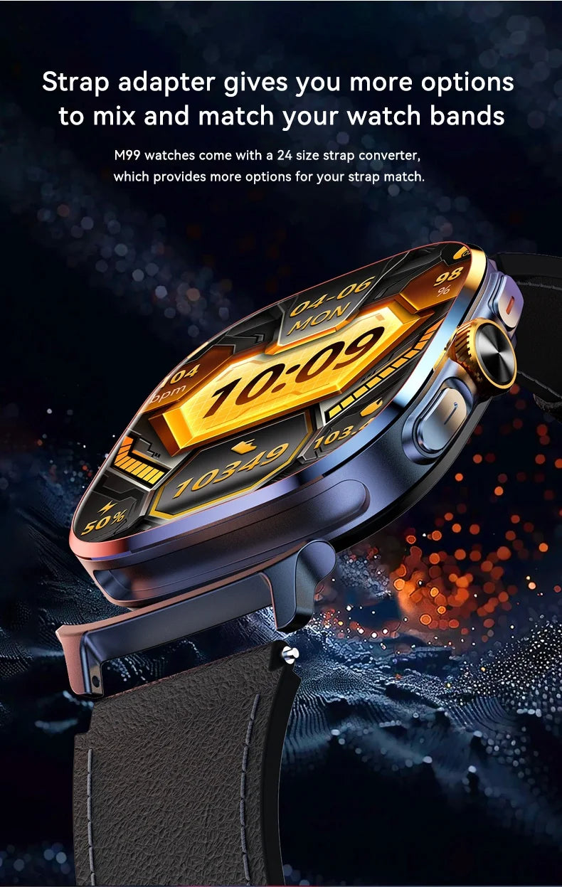 Zestbolt M99 5G Android Smartwatch | 2.4" AMOLED | 900W Rotating Camera | WiFi | GPS | NFC | SIM Card | 17 Languages