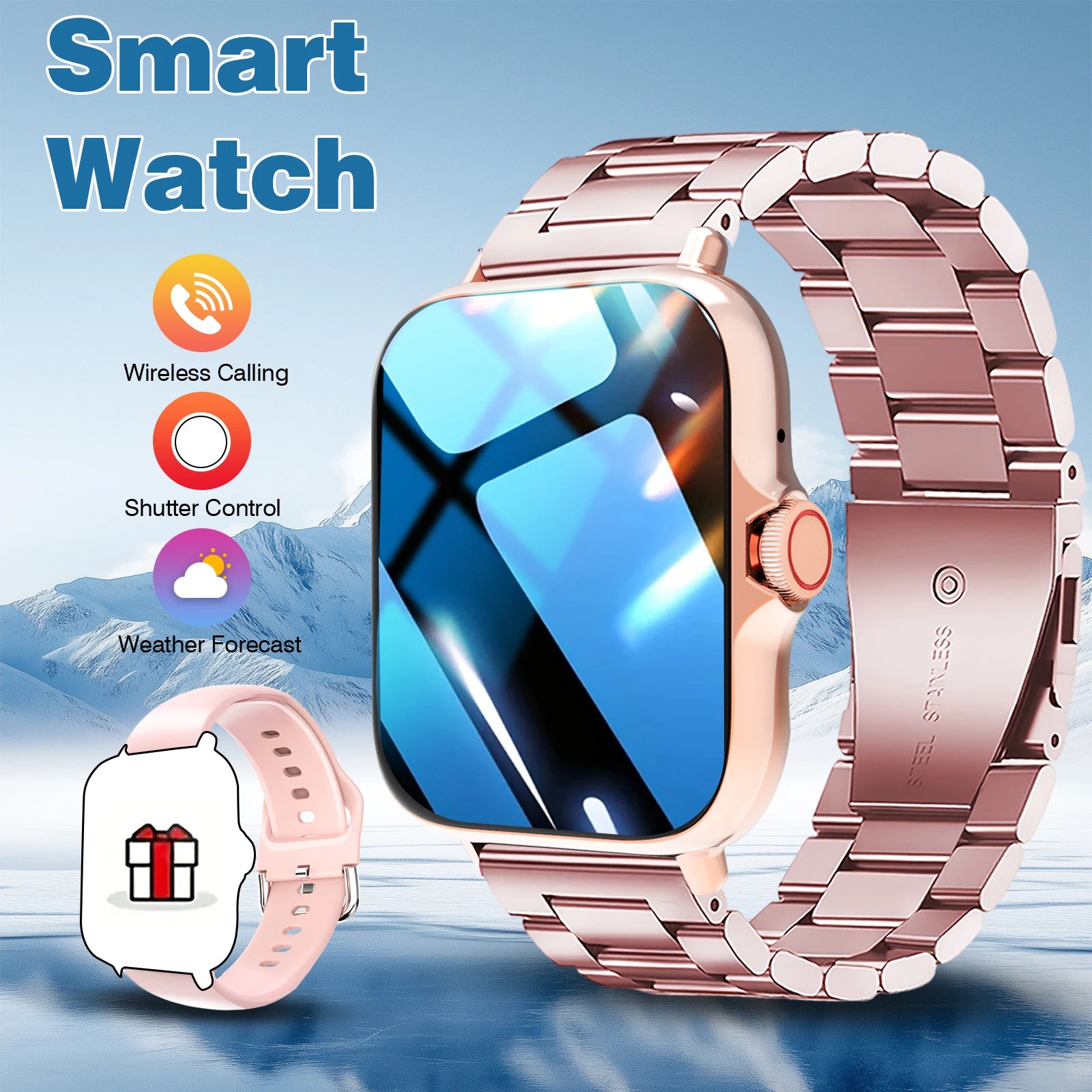 Smart Watch Multi-functional sports smart watch ,Wireless Calling, Personalized the Watch Faces,Music control