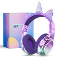 Unicorn & Cat Ear Wireless Kids Headphones | Bluetooth 5.3 | 15-Hr Battery | Foldable | School & Travel
