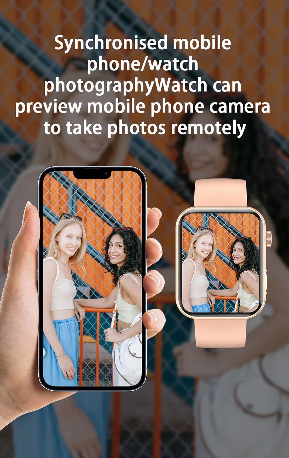 Jooeniok P51 Smart Watch | Built-In Camera | Video Recording | 7-Day Battery | IPS Display | BT Calling | iPhone & Android