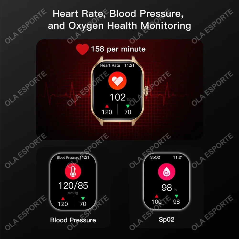 Ola Esporte Smart Watch | 2.01" HD Display | GPS | 3-Day Battery | Bluetooth Calling | Heart Rate, SpO2 & Sleep | Android & iOS