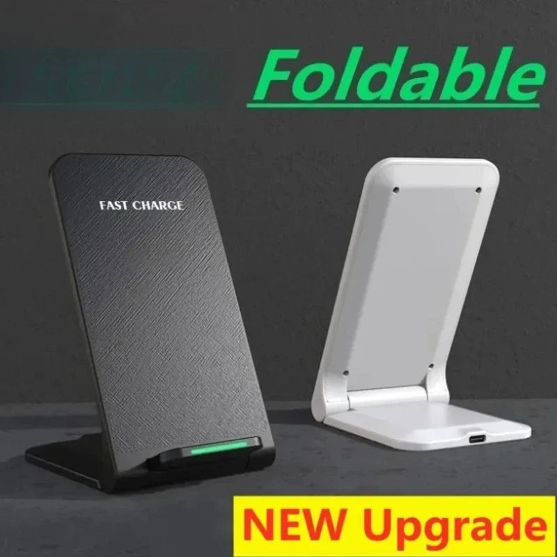 30W Fast Wireless Charger Stand | Upright Induction Dock for iPhone 17/16/15/14/13 Pro, Samsung & Xiaomi