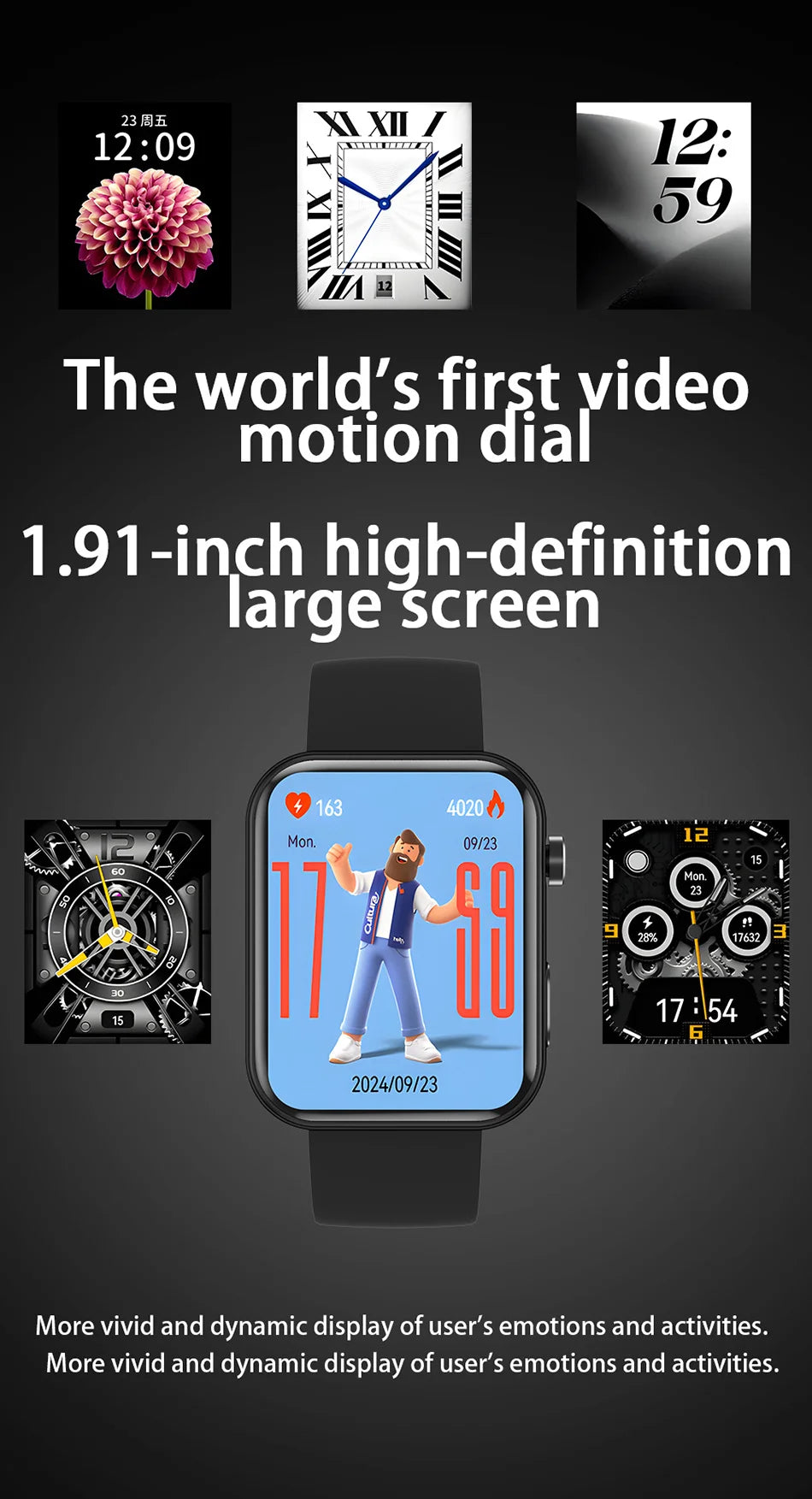 Jooeniok P51 Smart Watch | Built-In Camera | Video Recording | 7-Day Battery | IPS Display | BT Calling | iPhone & Android