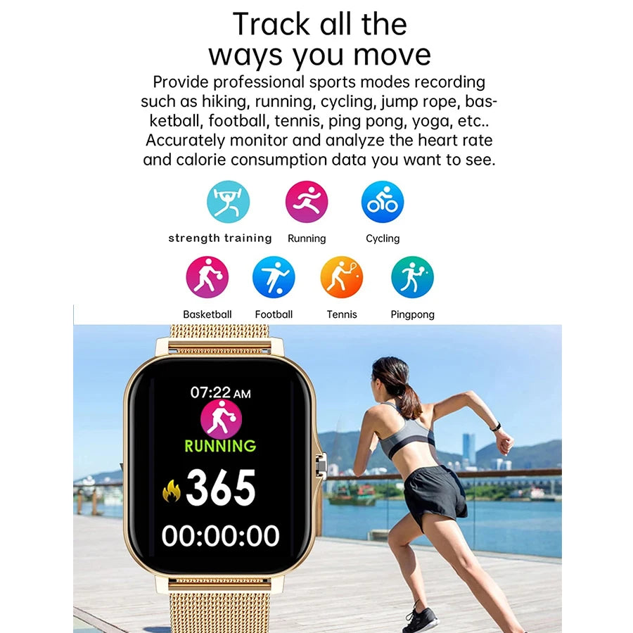 Y13 Smart Watch | Wireless Calling | Multi-Sport Mode | App Reminders | 14 Languages | iPhone & Android