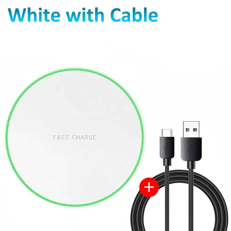 100W Wireless Charger Pad | Ultra-Fast Induction Charging | iPhone 12–17, Samsung, Xiaomi & Huawei