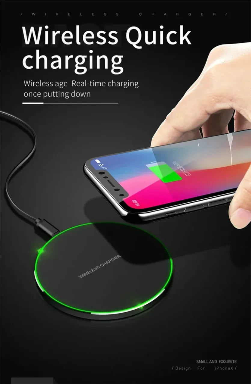 100W Wireless Charger Pad | Ultra-Fast Induction Charging | iPhone 12–17, Samsung, Xiaomi & Huawei