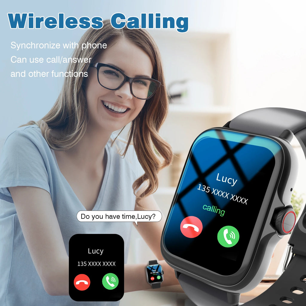 Smart Watch Multi-functional sports smart watch ,Wireless Calling, Personalized the Watch Faces,Music control