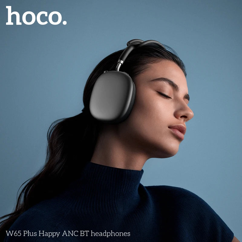 HOCO W65 Plus ANC Bluetooth Headphones | 45-Hr Battery | HiFi Over-Ear | Sport | 6 Colours