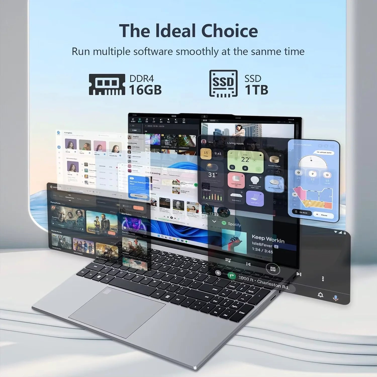 2026 Gaming Laptop 15.6" | Windows 11 | Intel Core i9-10980HK | 16GB RAM | 1TB/2TB SSD | Backlit Keyboard | Fingerprint Unlock