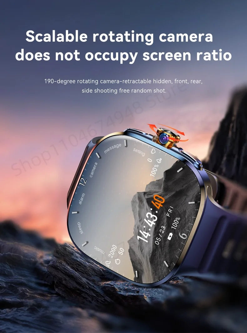 Zestbolt M99 5G Android Smartwatch | 2.4" AMOLED | 900W Rotating Camera | WiFi | GPS | NFC | SIM Card | 17 Languages