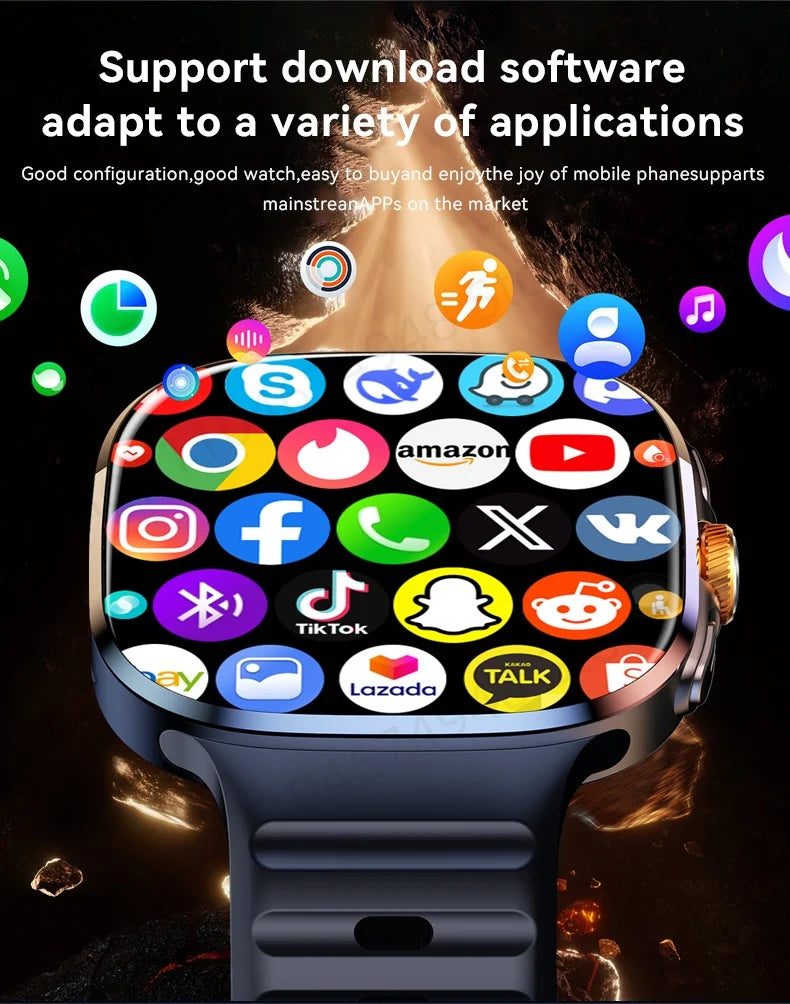 Zestbolt M99 5G Android Smartwatch | 2.4" AMOLED | 900W Rotating Camera | WiFi | GPS | NFC | SIM Card | 17 Languages