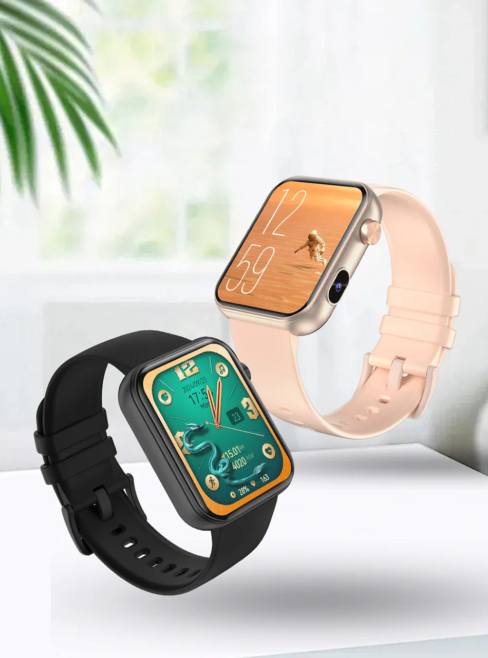 Jooeniok P51 Smart Watch | Built-In Camera | Video Recording | 7-Day Battery | IPS Display | BT Calling | iPhone & Android
