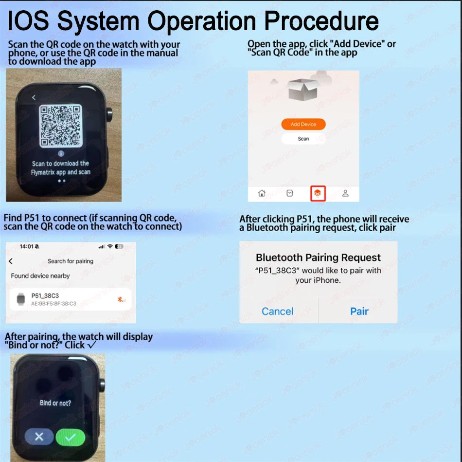 Jooeniok P51 Smart Watch | Built-In Camera | Video Recording | 7-Day Battery | IPS Display | BT Calling | iPhone & Android