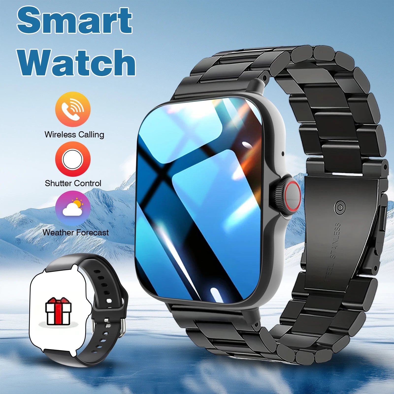 Smart Watch Multi-functional sports smart watch ,Wireless Calling, Personalized the Watch Faces,Music control