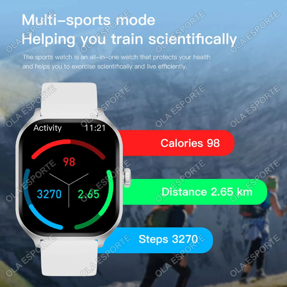 Ola Esporte Smart Watch | 2.01" HD Display | GPS | 3-Day Battery | Bluetooth Calling | Heart Rate, SpO2 & Sleep | Android & iOS