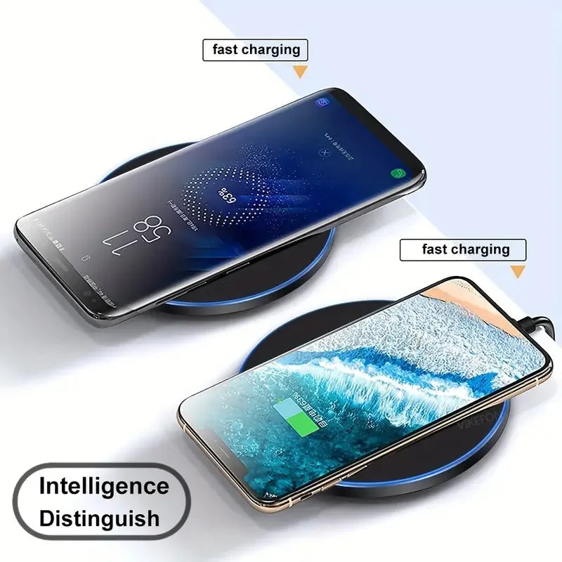 30W Wireless Fast Charger Pad | Type-C | LED Indicator | iPhone 15/14/13/12, Samsung S23/S22, Xiaomi & Huawei
