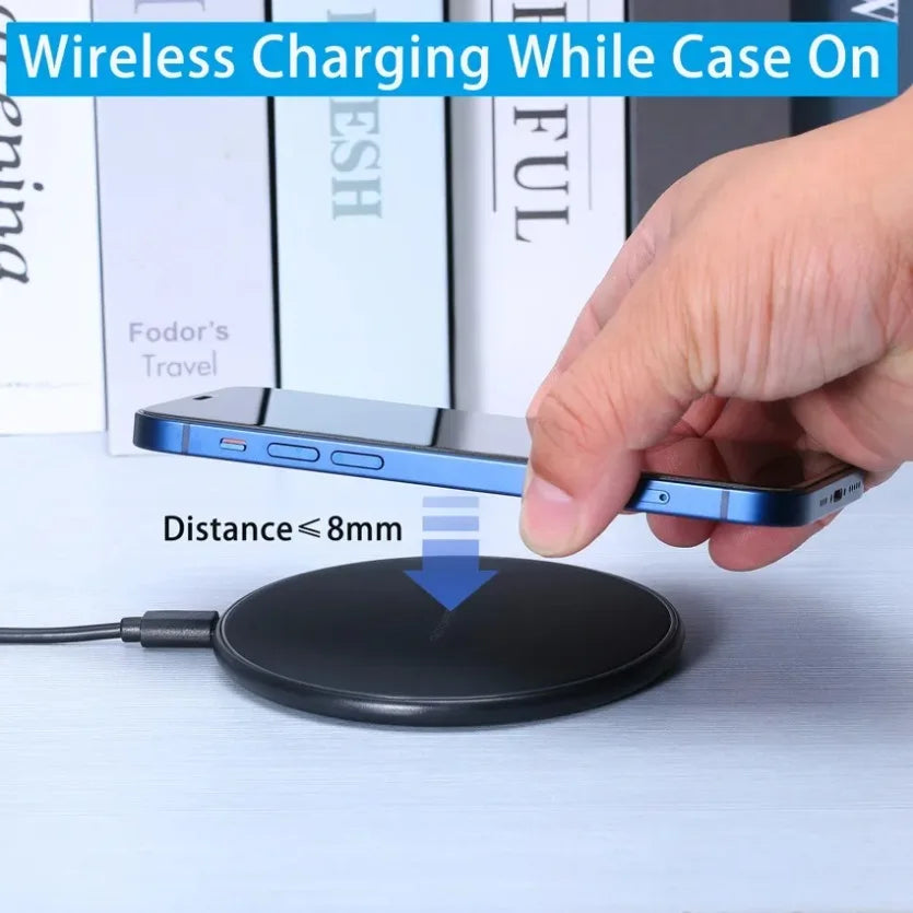 100W Wireless Charger Pad | Ultra-Fast Induction Charging | iPhone 12–17, Samsung, Xiaomi & Huawei