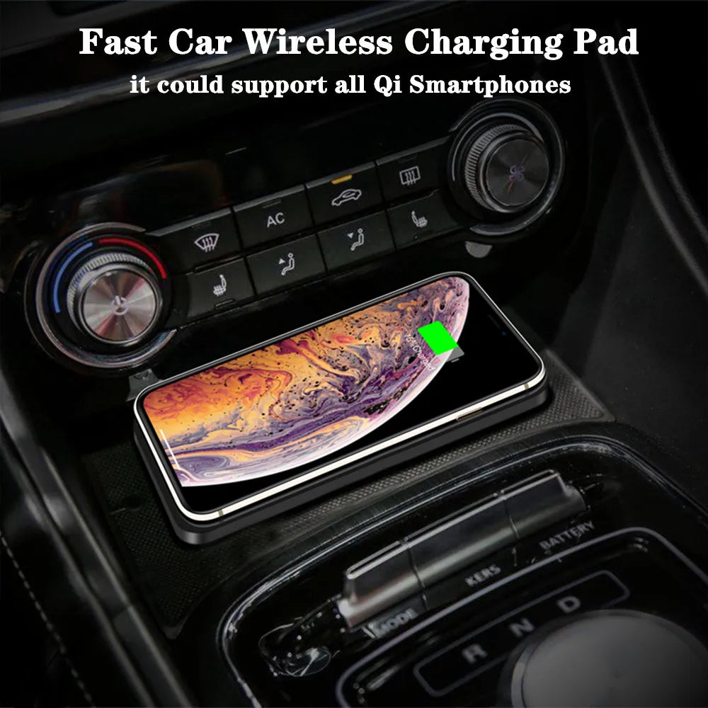 Car Wireless Charger | 15W Fast Charging Silicone Pad Stand | iPhone 12–16 & Samsung S23/S24 | CE Certified