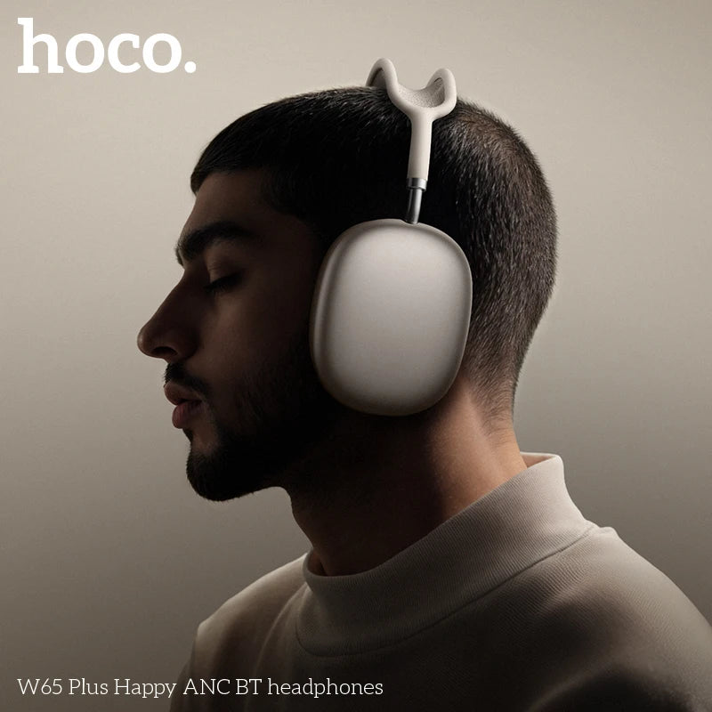 HOCO W65 Plus ANC Bluetooth Headphones | 45-Hr Battery | HiFi Over-Ear | Sport | 6 Colours