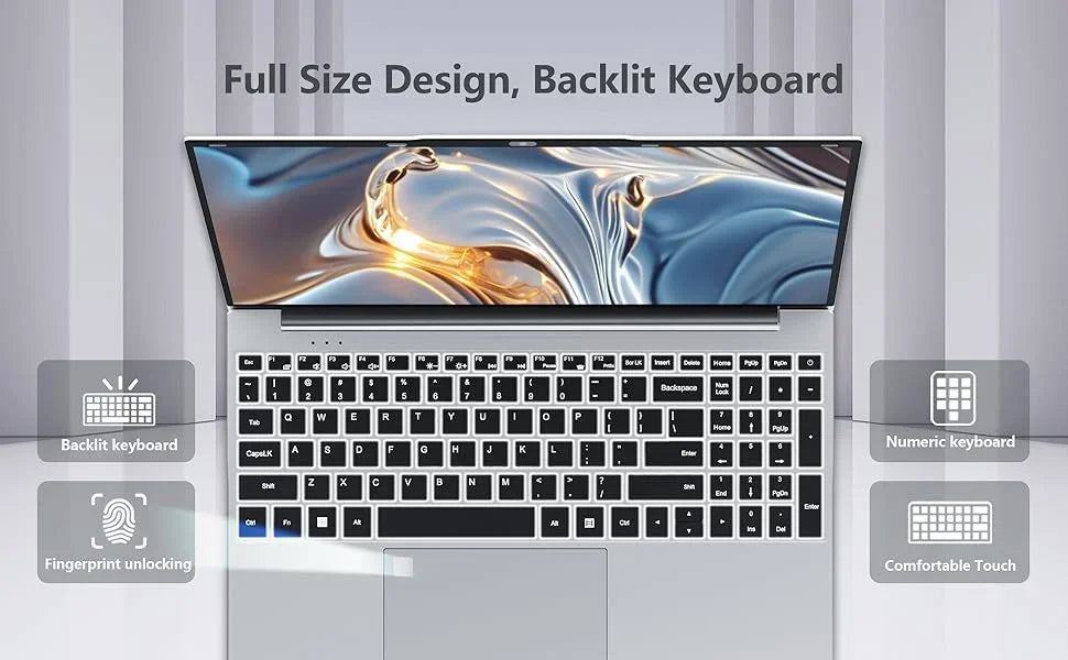 2026 Gaming Laptop 15.6" | Windows 11 | Intel Core i9-10980HK | 16GB RAM | 1TB/2TB SSD | Backlit Keyboard | Fingerprint Unlock