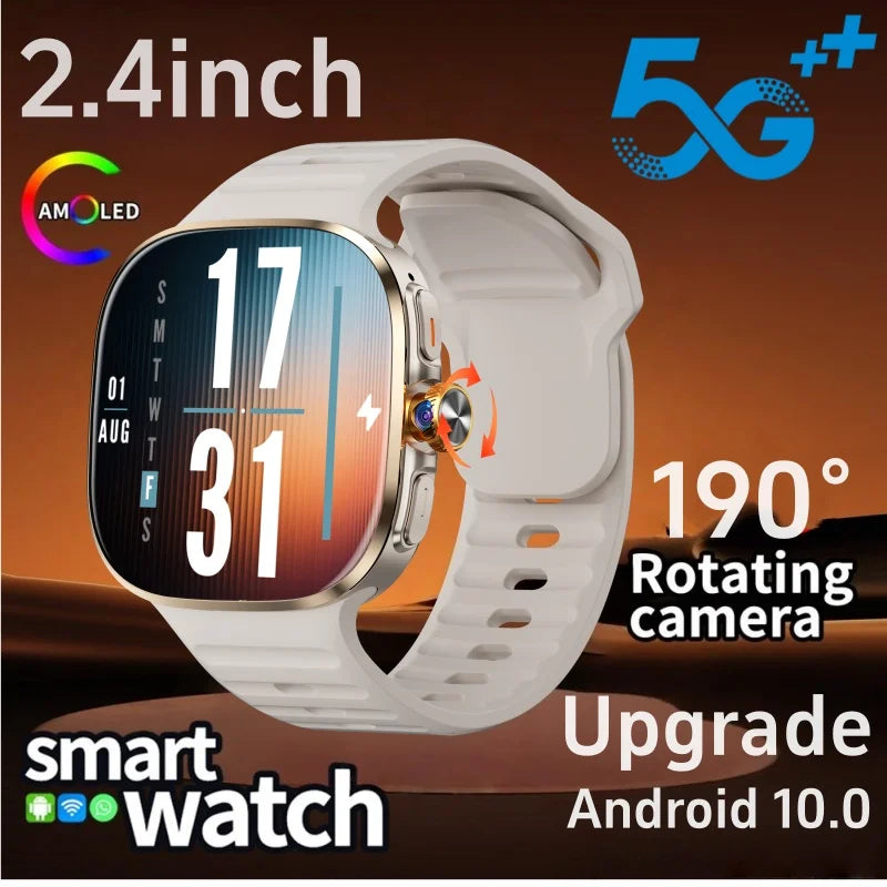 Zestbolt M99 5G Android Smartwatch | 2.4" AMOLED | 900W Rotating Camera | WiFi | GPS | NFC | SIM Card | 17 Languages