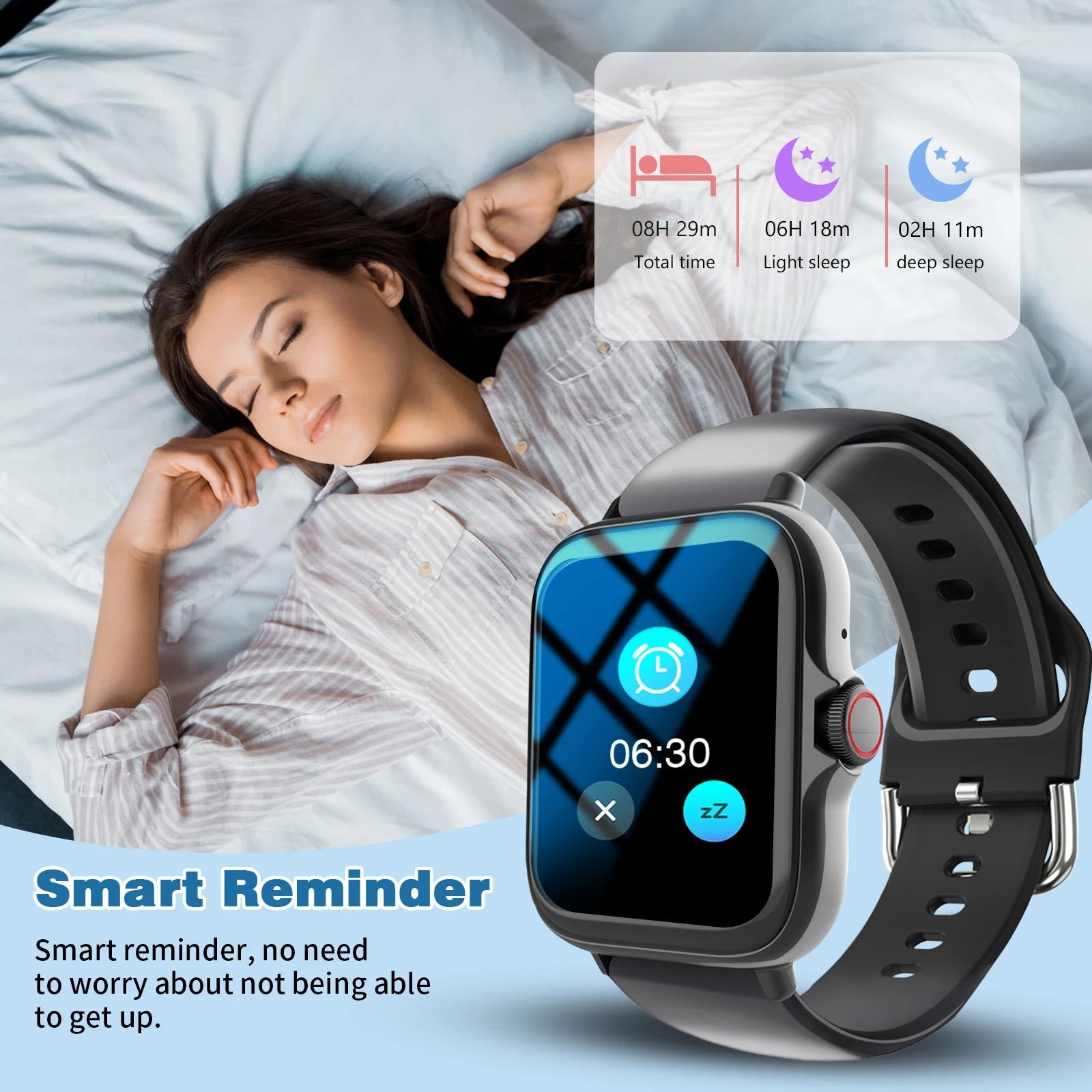 Smart Watch Multi-functional sports smart watch ,Wireless Calling, Personalized the Watch Faces,Music control