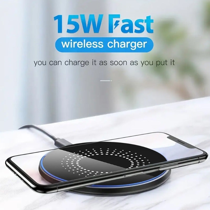 15W Magnetic Wireless Fast Charger | iPhone 16/15/14/13, Samsung S25/S24, Pixel, Xiaomi & More